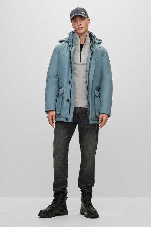 BOSS Osiass Jas Blauw Model / Voorkant