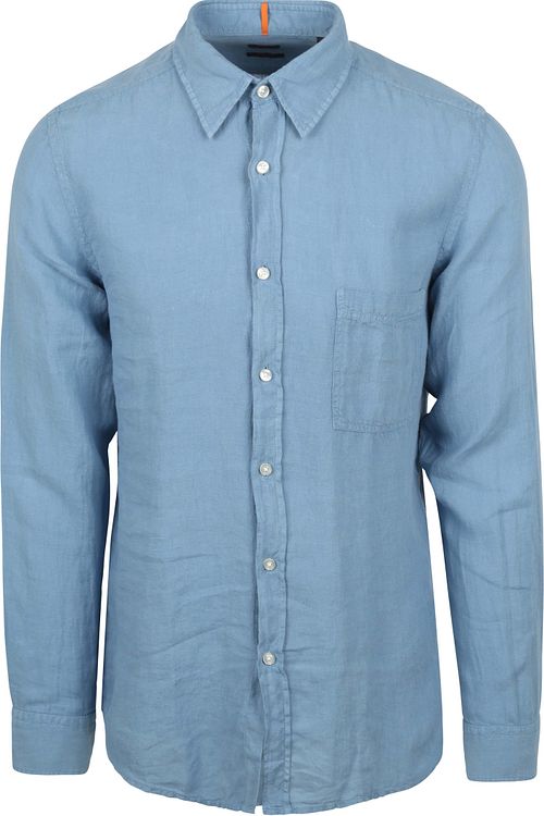 BOSS Relegant Hemd Leinen Blau Product