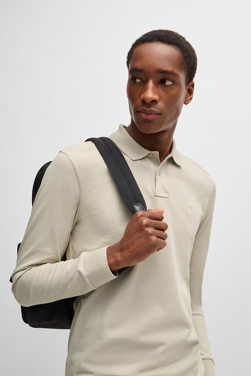 BOSS Passerby Polo ecru Model / Voorkant