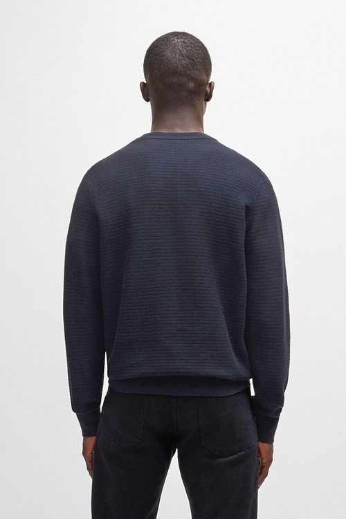 BOSS Trui Anion Navy Model / Achterkant