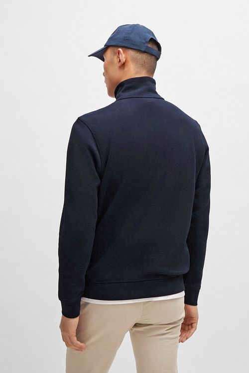 BOSS Zetrust sweter Half Zip granatowy Model / Achterkant