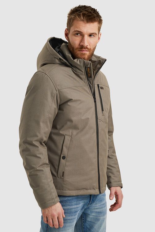 PME Legend Jacke Strator Icon 2.0 Hellbraun Model / Zijkant
