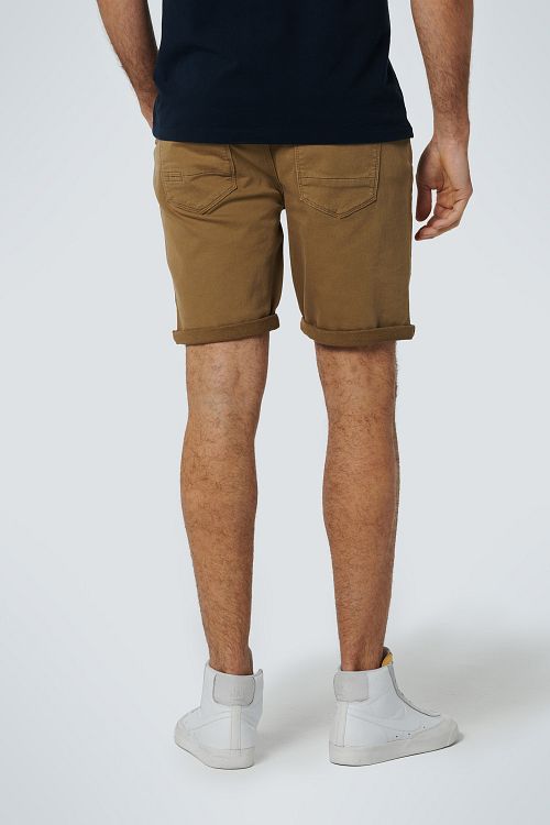 No Excess krótkie joggery denimowe w brązowym kolorze Model / Achterkant