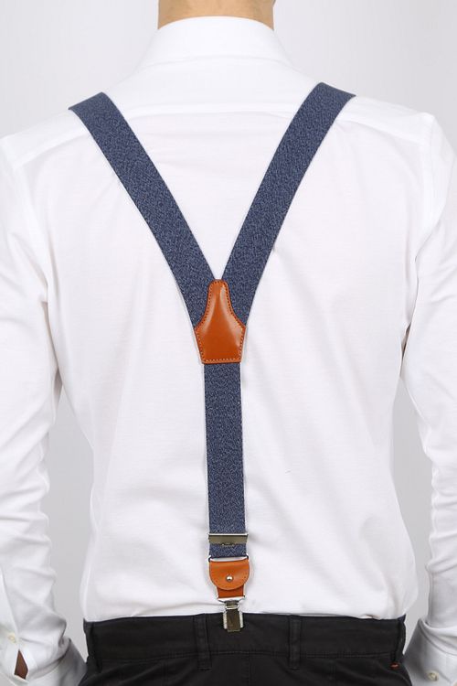 Bretelle Profuomo blu navy Model / Achterkant