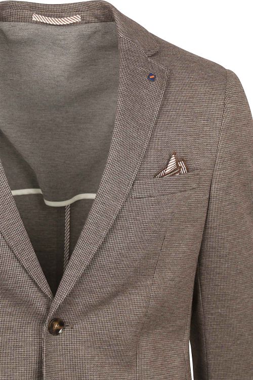 Suitable Sports Jacket Fame Pied de Poule Brown Product / Detail