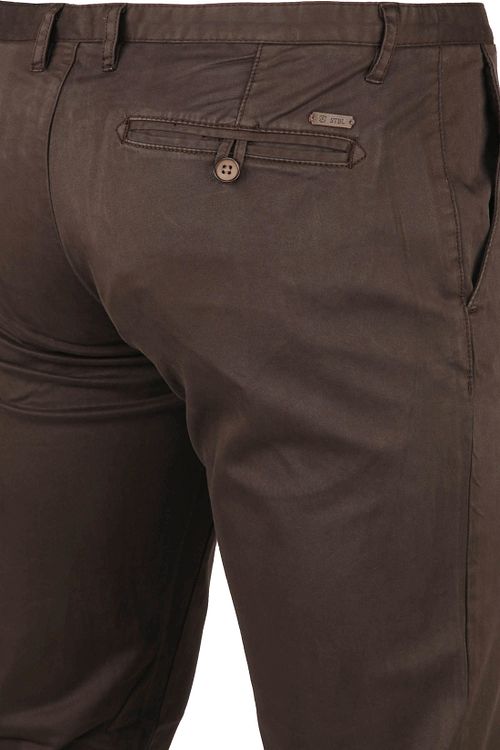 Passerende Chino Sartre Mørkebrun Product / Detail
