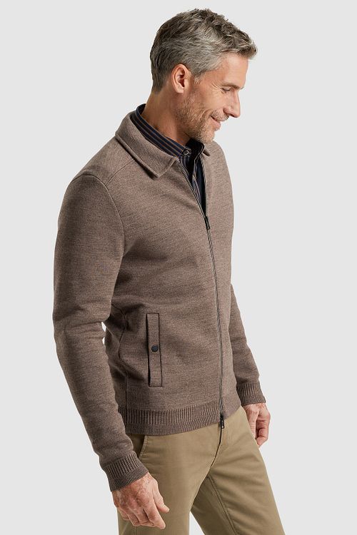 Vanguard Vest i uld, brun Model / Zijkant