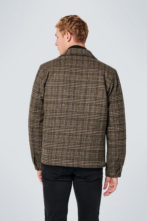 No Excess Vest Rutete Khaki Model / Achterkant