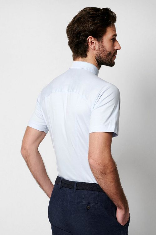 Camicia Desoto a maniche corte azzurro chiaro 051 Model / Achterkant