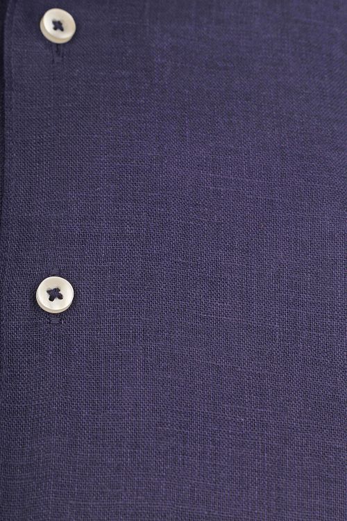 Camisa de lino Suitable azul marino Product / Detail
