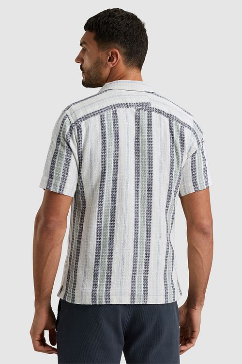 Cast Iron Kurzarm-Shirt Stripe Model / Achterkant