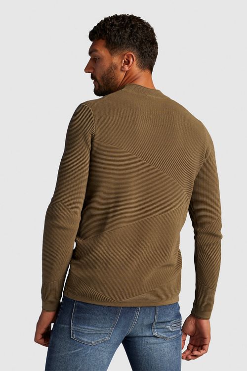 Cast Iron Turtle Sweater Brown Model / Achterkant