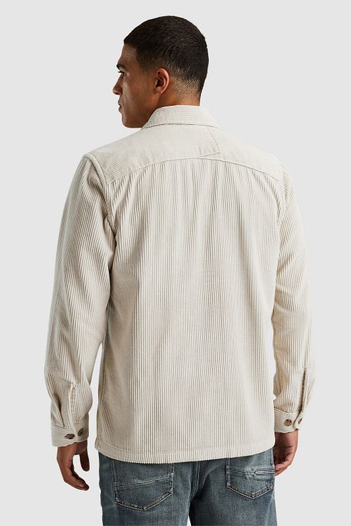 Cast Iron Skjorta Corduroy Ecru Model / Achterkant