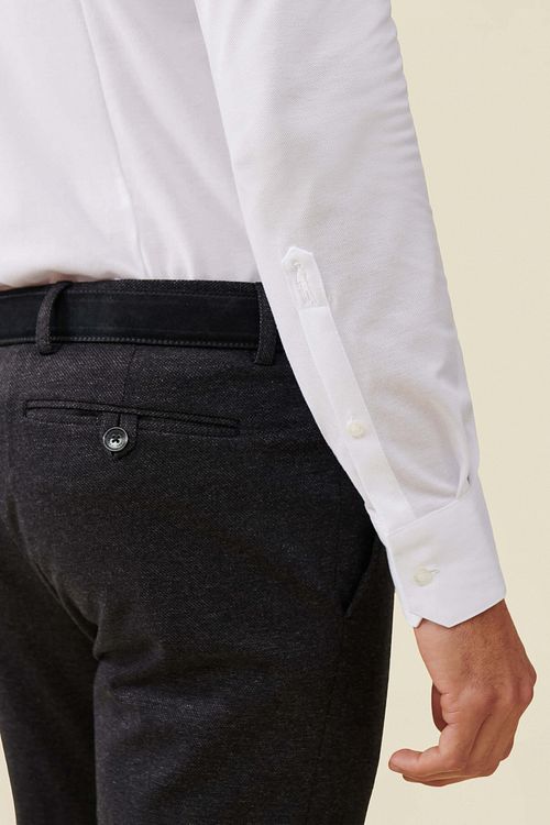 Cavallaro Piqué Shirt White Model / Detail