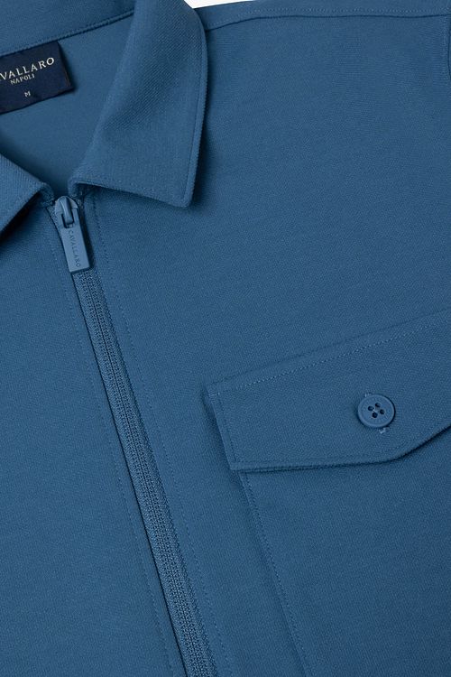 Cavallaro Zelo Overshirt Blauw Product / Detail