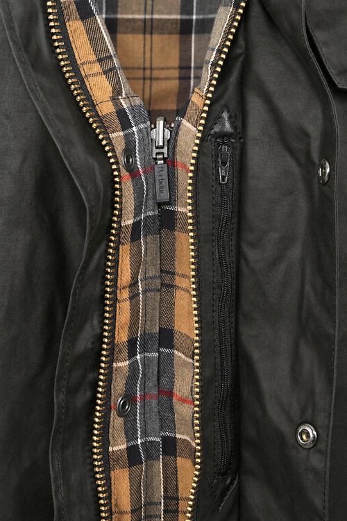 Chaqueta encerada Barbour Border verde Product / Detail
