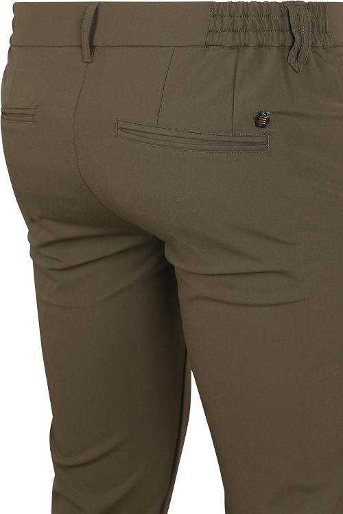 Chino No Excess 4-Way Stretch Sedoc Verde Product / Achterkant