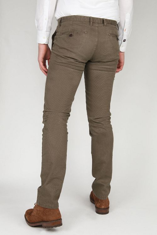 Chino Sartre taupe de Suitable Model / Achterkant