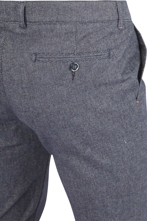 Chino Suitable Pico Pleat blu navy Product / Detail