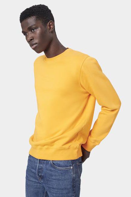 Colorful Standard Sweater Yellow Model / Voorkant