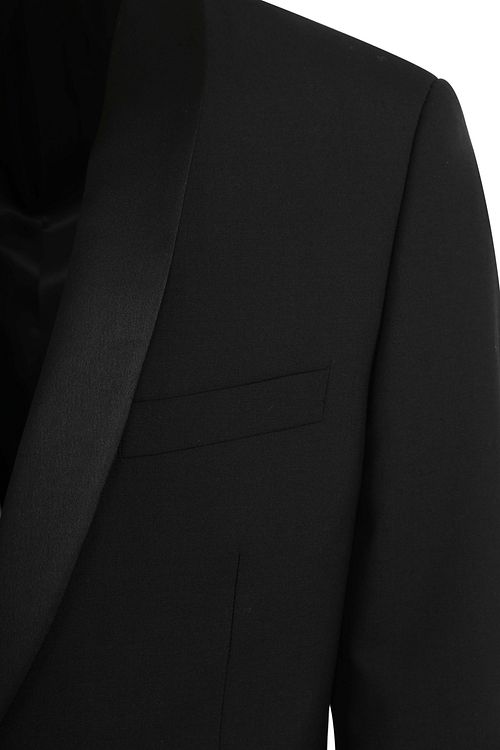 Suitable Marynarka Manhatten z mieszanki wełny czarna Product / Detail