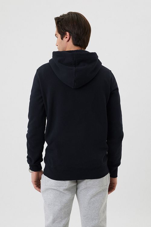 Bjorn Borg Centre Hoodie Czarny Model / Achterkant