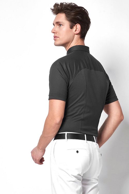 Desoto Chemise Manches Courtes Anthracite 083 Model / Achterkant