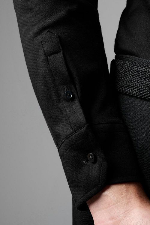 Desoto Essential Chemise Hai Jersey Noir Model / Detail