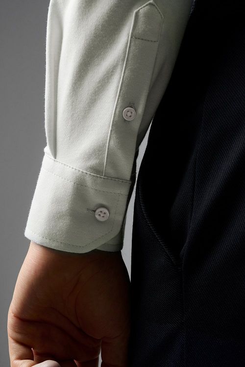 Desoto Essential Overhemd Hai Jersey Champagne Model / Detail