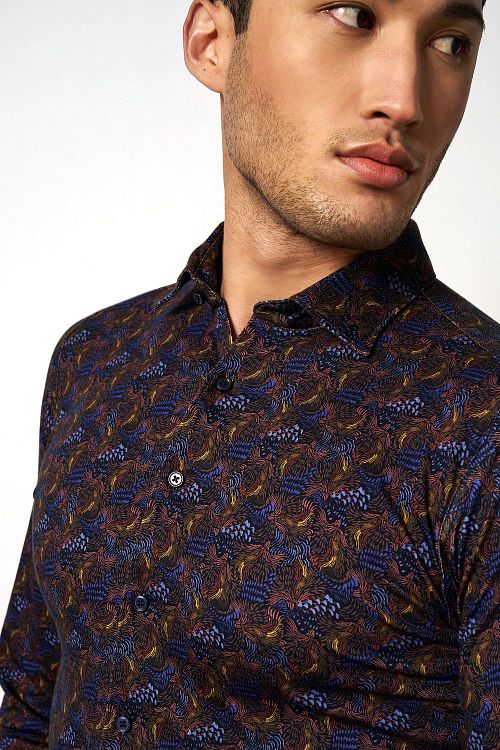 DESOTO Hemd Kent Figuren Mehrfarbig Model / Detail