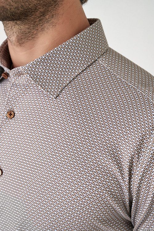 Koszula Desoto Timeless Elegance Print Beżowa Product / Detail