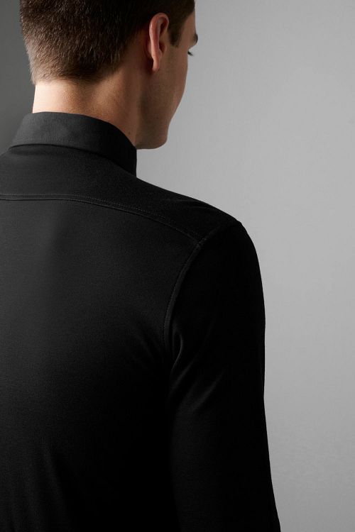 Desoto Essentieel Hemd Haai Jersey Zwart Model / Detail