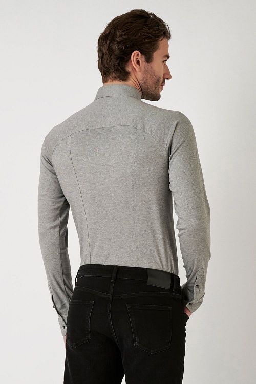 Desoto Skjorte Kent Grå Model / Achterkant