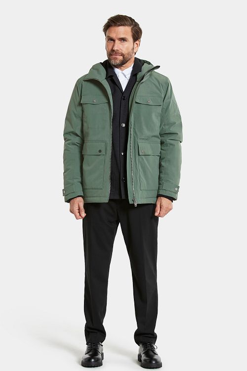 Didriksons Parka Hilding Donkergroen Model / Voorkant