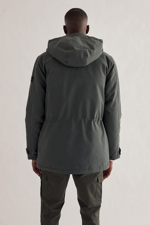 Ecoalf Luena Jakke Khaki Model / Achterkant