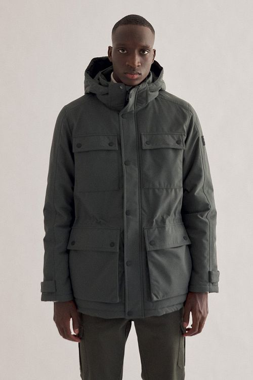 Ecoalf Luena Jas Khaki Model / Voorkant