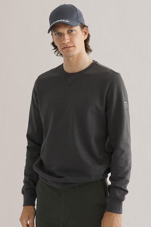 Ecoalf Sweter San Diego brązowy Model / Voorkant