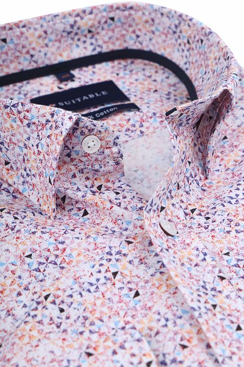 Suitable Skjorte Mosaic Print Rosa Product / Detail