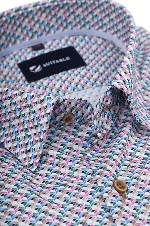 Suitable Skjorte Med Mønster Multifarvet Product / Detail