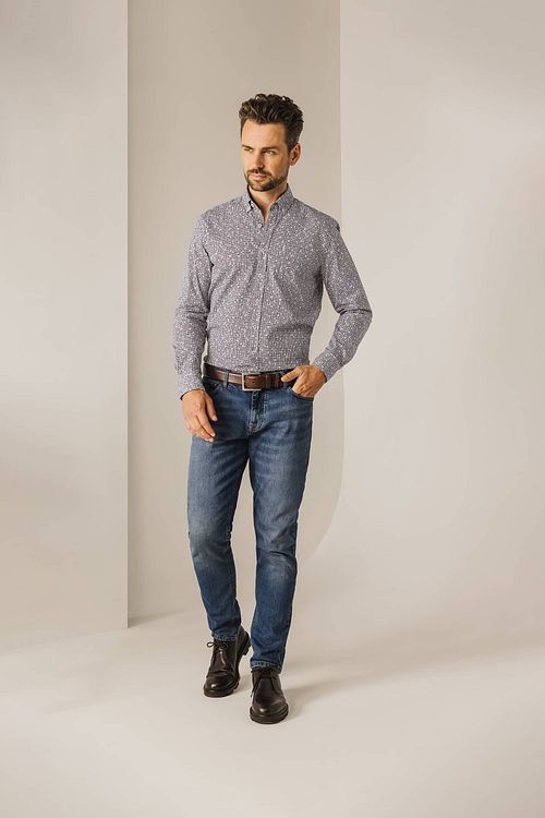 State Of Art Skjorte med Multifarvet Print Model / Voorkant