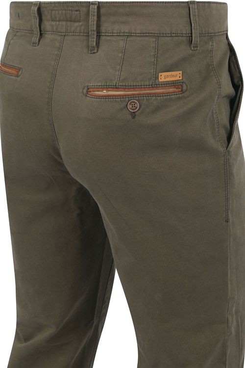 Gardeur chino Benny 3 olivengrøn Product / Detail
