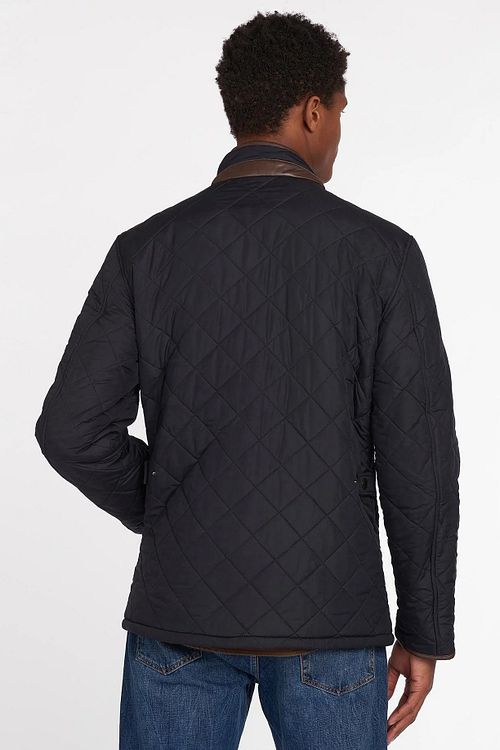 Giacca trapuntata Barbour Powell blu scuro Model / Achterkant