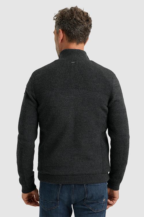 Gilet Vanguard in misto lana antracite Model / Achterkant