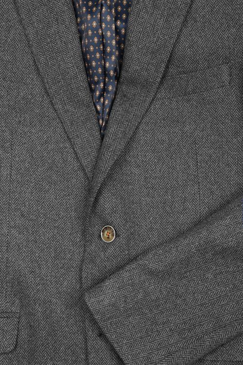 Suitable Blazer Nibe Grå Herringbone Product / Detail