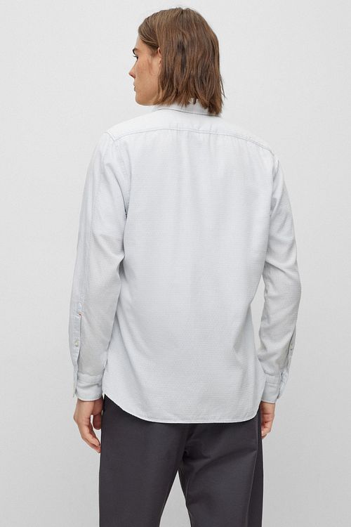 BOSS Remiton Skjorte Lysegrå Model / Achterkant