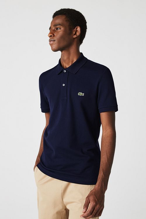 Granatowa koszulka polo Lacoste z piqué Model / Voorkant
