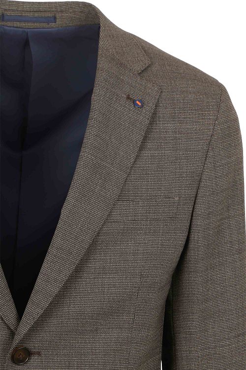 Suitable Strato Pied De Poule Suit Wool Ember Gold Product / Detail