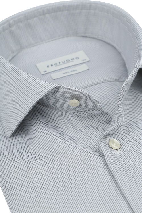 Profuomo Dobby Shirt Print Light Green Product / Detail