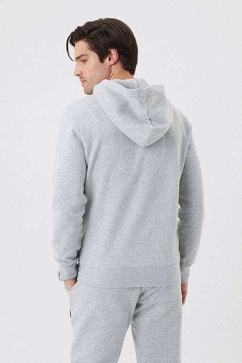 Bjorn Borg Hoodie grigio chiaro Model / Achterkant