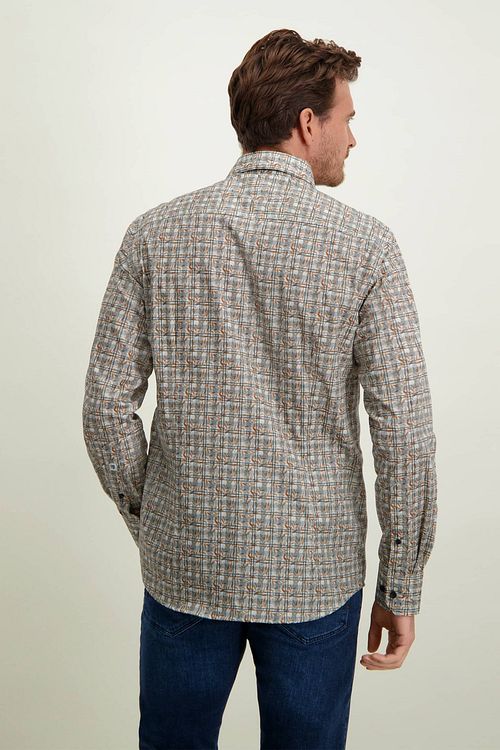 Camisa estampada amarilla State of Art Model / Achterkant